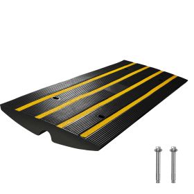 Curb Ramp, 2.6" Rise Rubber Driveway Ramps, Heavy Duty 33069 lbs Weight Capacity Threshold Ramp