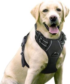 Dog Harness; No-Pull Pet Harness with 2 Leash Clips; Adjustable Soft Padded Dog Vest; Reflective No-Choke Pet Oxford Vest with Easy Control Handl (Color: Cherry Pink, size: medium)