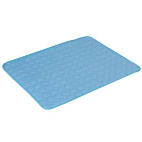 Dog Cooling Mat Summer Pets Cold Bed Extra Large For Small Big Dogs Pet Accessories Cat Durable Blanket Sofa Cat Ice Pad Blanket Pet Products (Option: Blue Edging-S50*40cm)